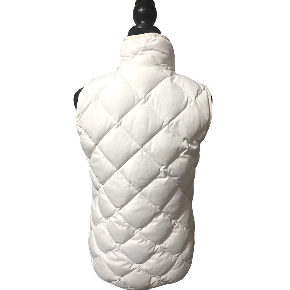 J. Crew white puffer vest size small excellent condition - Picture 5 of 5